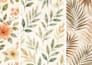 create seamless floral, tropical for fabric print